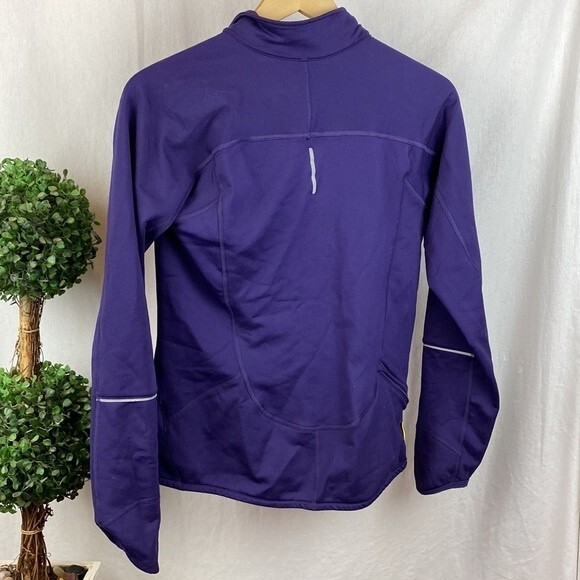Nike Livestrong Purple Zip Up Athletic Sport Long Sleeve Jacket S - Picture 2 of 5